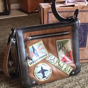 Brighton leather crossbody bag